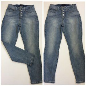 LUCKY BRAND Light Wash Bridgette High Rise 5Pocket Skinny Button Fly Ankle Jeans